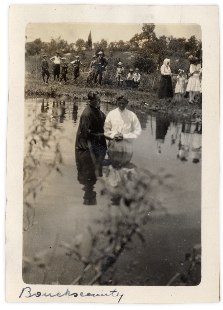 A Latvian baptism in Bucks County, Pennsylvania.
